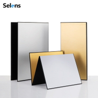 Selens反光板四合一 攝影卡紙 黑白金銀 可摺疊 補光板摺疊反光板補光勾邊提亮靜物拍攝吸光補光反光攝影道具背景板