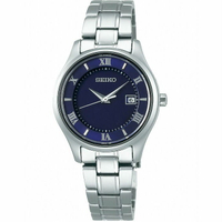 seiko SK037 精工錶 V137-0DG0B(STPX065J) SPIRIT簡約羅馬太陽能鈦金屬女腕錶/銀 29mm｜樂天全館特惠中★指定刷卡回饋10%