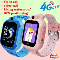 4G Kids Smart Watch 1.4' Waterproof Dialing Video Call GPS LBS WiFi SOS Location Alarm Photography Children Smartwatch Boy Girl