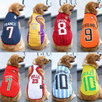 Breathable Dog Sport Jersey Summer Medium 4XL/5XL/6XL Basketball Clothing Apparel Large Dog Vest
