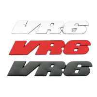3D Metal VR6 Letters Logo Emblem Badge Sticker Decals For Volkswagen VW Polo Golf Jetta Passat B6 Magotan Car Accessories