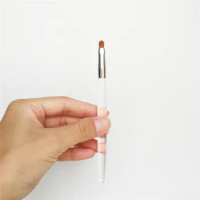 TME-SERIES Brush 7 Precision Lip Brush - 100% Weasel Hair Perfect Lipstick Blender Brush - Beauty Makeup Blender Tool