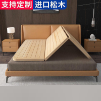 【新店鉅惠】松木床板硬板1.8米實木折疊床經濟型排骨架木板1.5米加寬硬板床墊~