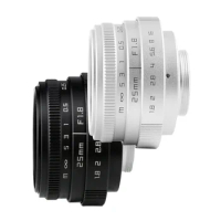 CozyShot 25mm F1.8 Large Aperture Lens For Sony A6000 A6300 A5100 NEX-5 E-Mount Olympus Panasonic Canon Fuji Fujifilm Camera