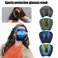 Face Cover Safety Goggles Transparent Face Shield MTB Bike Glasses Cycling Glasses Safety Shield Mask Cycling Sunglasses