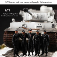 1/72 German tank crew members (5 people) Weitmann team Finished product collection model