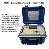 QJ83A digital DC single-arm bridge/resistance measuring instrument, seven ranges of 2Ω-2MΩ, 20Ω-20MΩ, accuracy level 0.05%