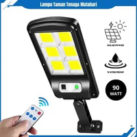 Lampu Jalan Sensor Tenaga Surya Dengan 6 LED 90W COB Lampu Penerangan Outdoor Lampu Taman