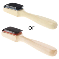 Men Women Wooden Brush Shoe for Modern Latin Dance Shoes Wire Shoe Cleaning Brush Broad Applicability Practical Portable