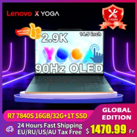 Lenovo YOGA Air14s 2023 Laptop AMD R7 7840S 16G/32GB RAM 1T/2TB SSD 14.5-inch 2.9K 90Hz OLED Touch Screen Computer Notebook PC