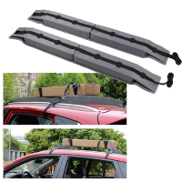 Universal Car Roof Rack Space Saving Easy To Install Pair Of Luggage Rack Soft Roof Bars Organizing 