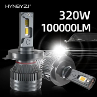 360 120W H7 Led Headlights 50000LM Ice H1 H8 H9 H11 Hb3 Hb4 Canbus