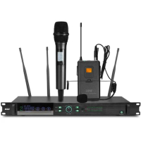 Professional UHF wireless microphone system handheld microphone home karaoke party stage microphone