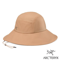 【ARCTERYX 始祖鳥】Aerios Shade Hat 防曬透氣寬邊遮陽帽.可折疊大盤帽.圓盤帽_X000007765 帆布棕