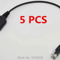 5 PCS /LOT PC Headset Adaptor cables Dual 3.5mm jack to RJ9 adapter RJ9 to 3.5mm adapter for telephone headset computer headset