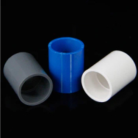 1pc Inner Dia 20/25/32mm PVC Pipe Straight White Grey Blue Water Pipe Joint Fishbowl Farmland Irrigation