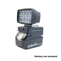LED Work Light for Makita 14.4V 18V Li-ion Battery Cordless Emergency Flood Lamp Camping Flashlight Compatible Switch