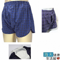 海夫 蕾莎 日本男用 藍格防漏安心褲(80cc)(C486x)