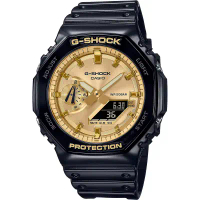 【CASIO 卡西歐】G-SHOCK 2100八角金屬光手錶 GA-2100GB-1A