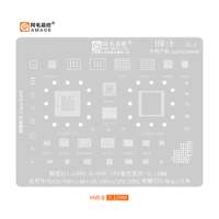 Amaoe HW8 BGA Reballing Stencil Kirin980 Hi3680 For Huawei P30 Mate 20 Pro/20x/20Rs/Honor V20/Magic 2 CPU RAM IC Chip Steel Mesh