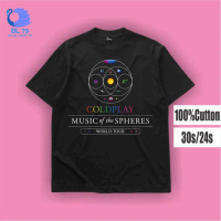 T-SHIRT | OVERSIZE | KAOS BAND COLDPLAY MUSIC OF THE SPHERES WORLD TOUR HEAD FULL OF DREAMS TOUR BAJ