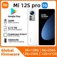 Xiaomi 12S Pro 5G Android 6.73-inch RAM 8GB ROM 128GB Qualcomm Snapdragon 8+Gen1 used phone