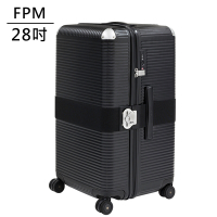 FPM MILANO BANK ZIP Eclipse Black 系列 28吋運動行李箱 日蝕黑 (平輸品)