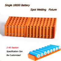 18650 single row battery fixture strong magnetic spot welding machine welding fixture for 18650 lithium battery welding fixture