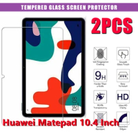 2 Pcs Tempered Glass for Huawei MatePad 10.4 Inch Tempered Glass Tablet 9H 0.3mm Screen Protectors Film for MatePad 10.4 Inch