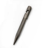 New 1PC Titanium Bolt Side Press Pen Writing Signature Pen Automatic EDC Stationery Gift