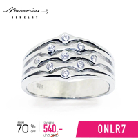 แหวนเงินแท้ Memorine Jewelry ONLR7 แถมกล่องกำมะหยี่ฟรี!