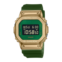 CASIO卡西歐 G-SHOCK 沙漠越野 奢華冒險 搶眼金綠 金屬錶殼 經典方型 GM-5600CL-3_43.2mm