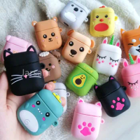 For AirPods Case Cute Biscuits Earphone Cases For Airpods 2 Funny Protect Cover without Finger Ring Strap