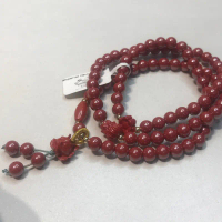 Imperial Cinnabar Lotus Fox 3lapse Crystal Bracelet Necklace