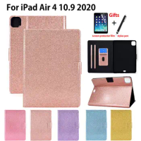 Case For iPad Air 4 2020 Cover for ipad Air4 10.9 inch Funda Smart Sleep Wake Glitter Protective Stand Shell Coque Capa +Gift