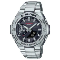 CASIO G-SHOCK 雙顯錶 不鏽鋼錶帶 藍牙 太陽能 防水 GST-B500 ( GST-B500D-1A )