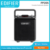 Edifier PP205 Portable Bluetooth Speakers Outdoor Camping karaoke Speaker AUX TF Card Bluetooth USB Microphone input 8H Playtime