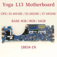 18834-1N For Lenovo ThinkPad Yoga L13 Laptop Motherboard With CPU: I3-10110U I5-10210U I7-10510U RAM: 4G / 8G / 16G 100% Test OK