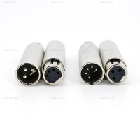 Metal 3Pin XLR male To 5Pin female Converter Audio Lighting power Adapter 3Pin female To 5Pin male C