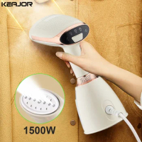 Steam Iron For Clothes Portable Mini Garment Steamer 1500W Powerful Electric Handheld Vertical Steam Iron Clothes For Travel