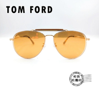 ◆明美鐘錶眼鏡◆TOM FORD/TF536K  28C/流行復古雙槓飛行造型鏡框(玫瑰金)/太陽眼鏡/墨鏡