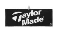 【TaylorMade】可吊掛 LOGO毛巾(男)-黑