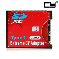 CYSM Chenyang SD SDHC SDXC to High-Speed Extreme Compact Flash CF Type I 3.3mm Height Adapter Card for 16GB 32GB 64GB 128GB