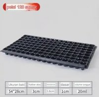 Tebal 0,6mm Tray Semai Pot Tray Penyemaian Bibit Tanaman 32/50/72/98/105/128 Lubang 128 Hole