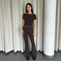 KHAI PANTS | LALE | Celana Panjang Wanita Legging Flare Bootcut Cutbray Cullote Basic Pants