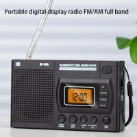 New Mini LCD Radio Battery Powered Portable Pocket AM FM Radio Speaker with Telescopic Antenna For Elders Walking Sports