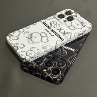 Sarung Telefon Bimbit, Reka Bentuk Kaws, Jenama Trendi, Sesuai untuk iPhone 17, Air 16e, 15e, 14, 13