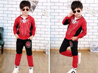 Bayi Boys Spring Autumn kartun suit kostum kanak-kanak Hoodie Coats seluar set kanak-kanak Boys Superhero Cosplay pakaian