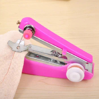 Mini Hand Sewing Machine Portable Quick Handy Stitch Sew