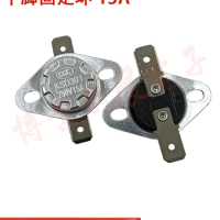15A 250V temperature control switch KSD301 65 degrees normally closed jump temperature switch flat foot fixing ring